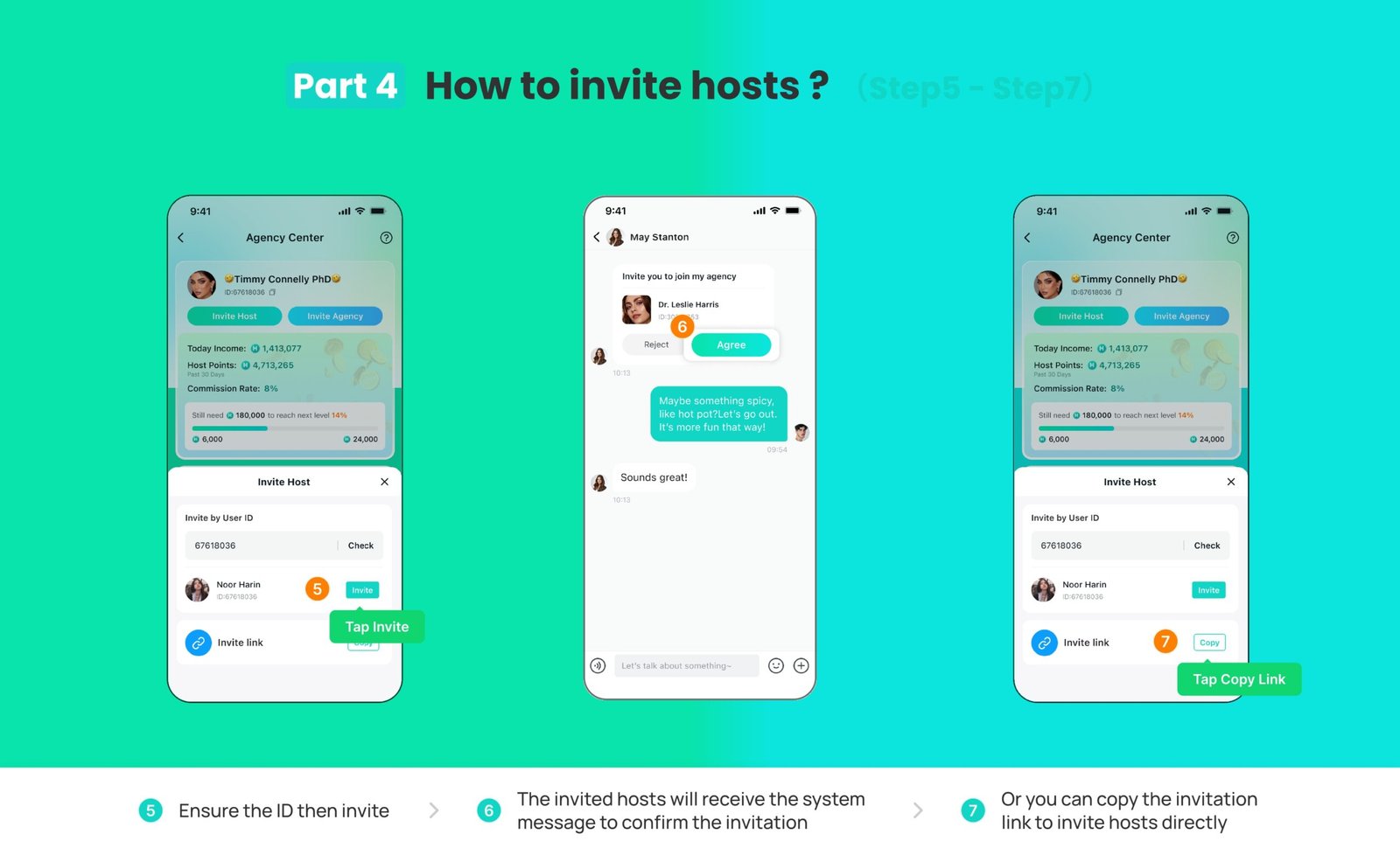 Part 4: How to Invite Host (Continued)
